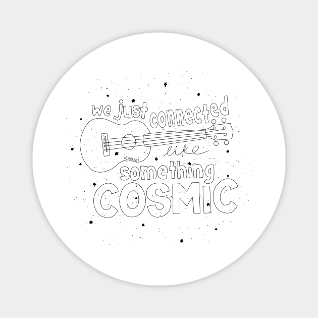 Something Cosmic - black Magnet by djchikart